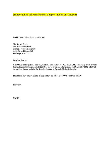How to Write a Simple Letter Asking for Financial Support for .